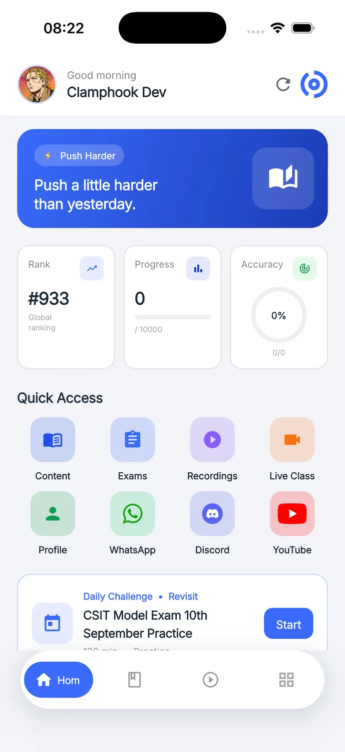 ClampHook Mobile App project screenshot