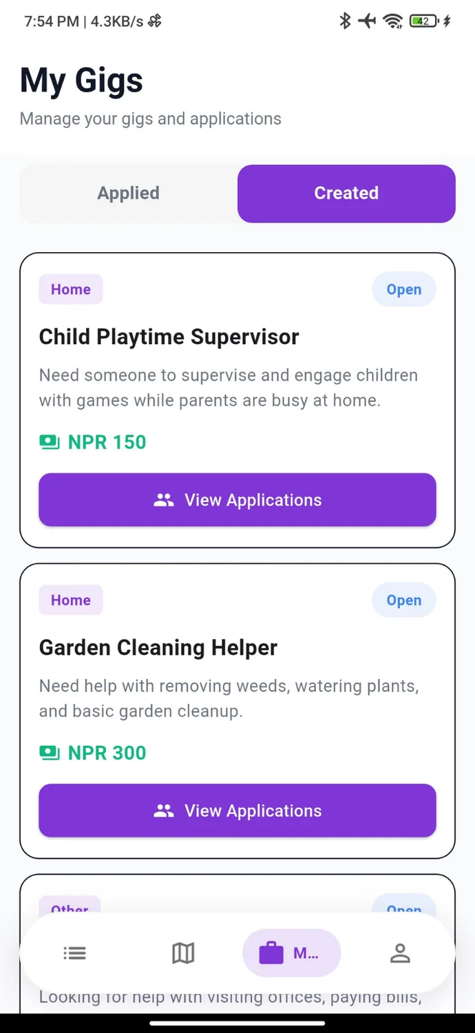 SEVAK App project screenshot